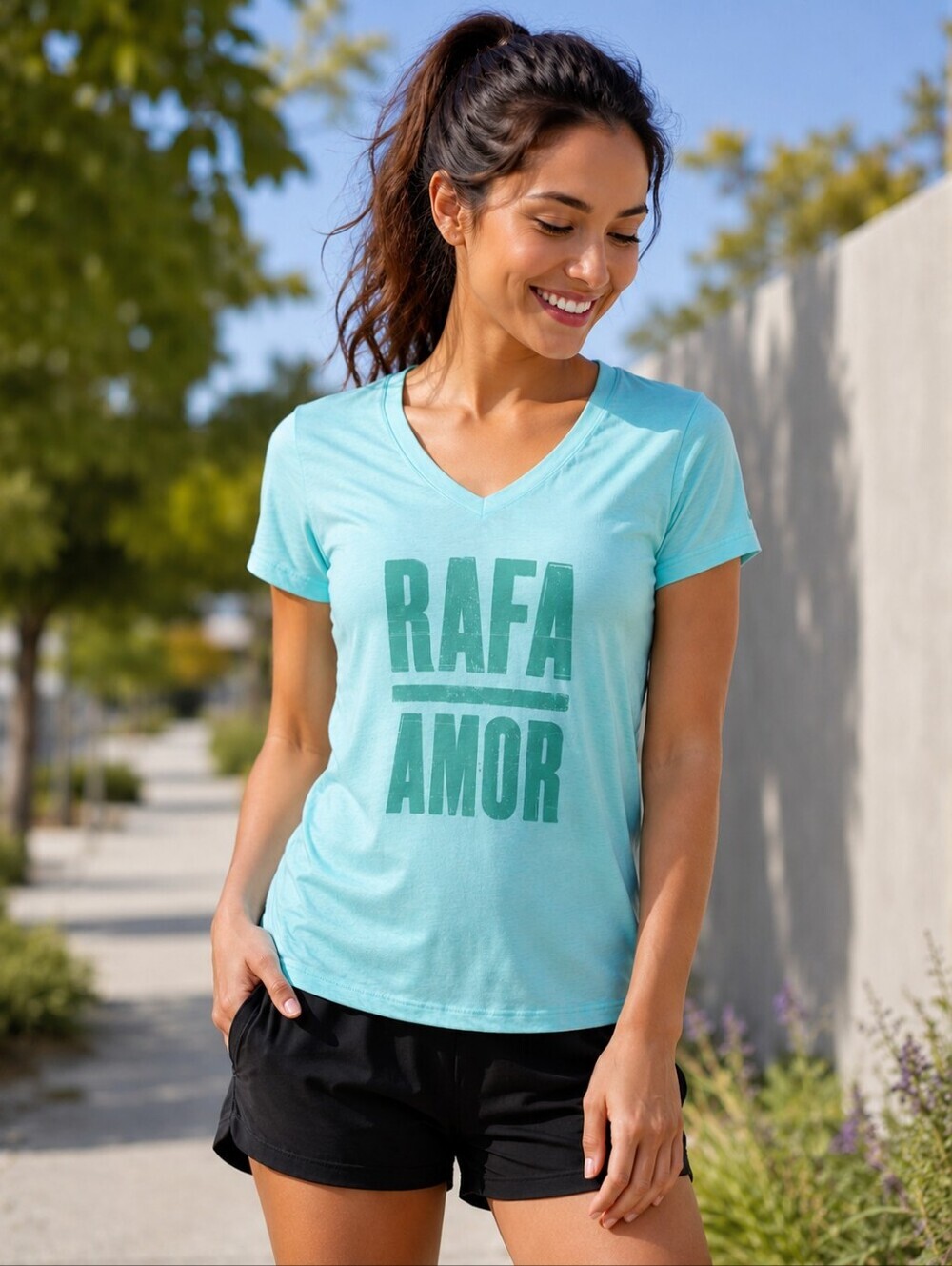 Nike Women's ' Rafa Amor ' Tennis Tee Size Small